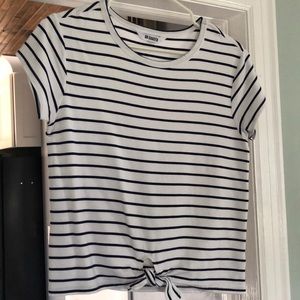 BB Dakota white and blue tie shirt. Worn once.